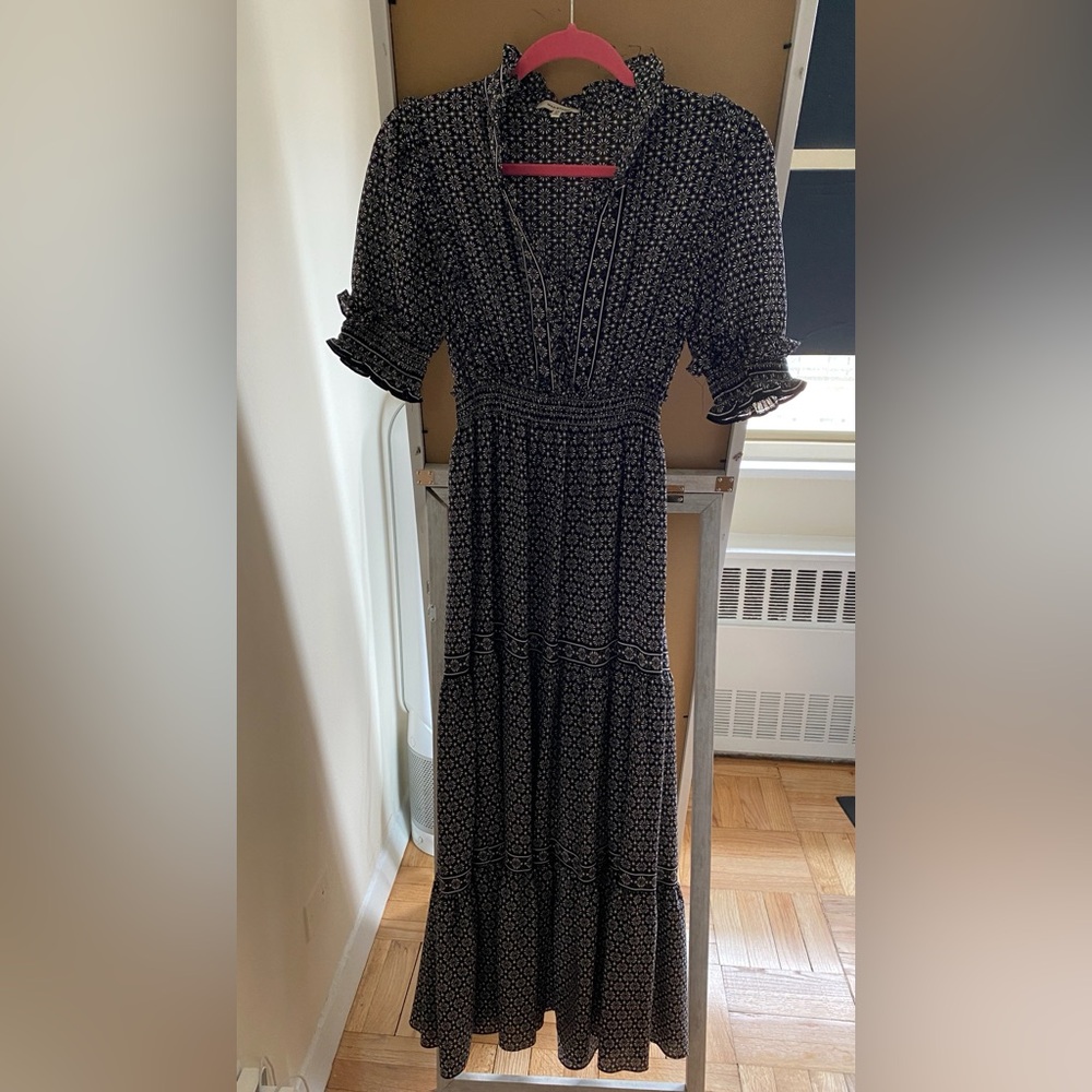 Max studio Black Floral Maxi Dress